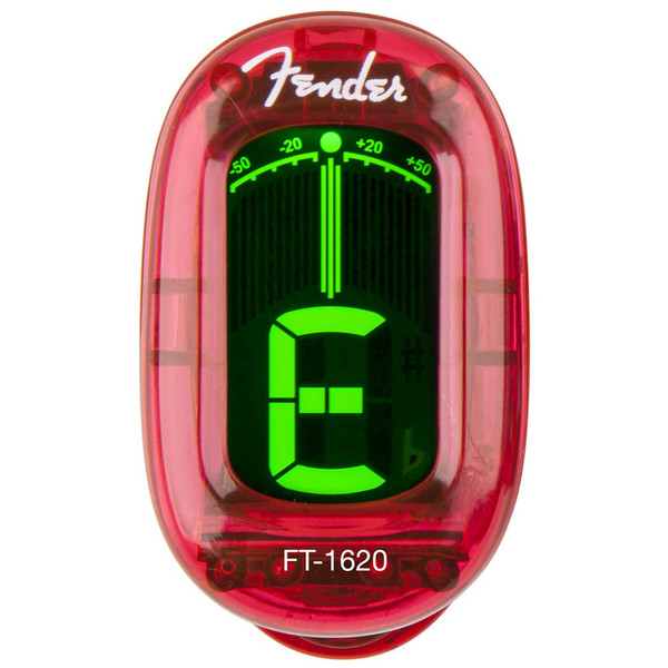 Fender FT-1620 California Series Clip-On Tuner, Candy Apple Red