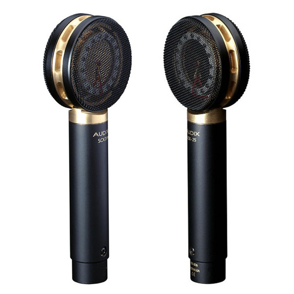 Audix SCX25 Cardioid Large Diaphragm Condenser Mic, Matched Pair - Angled
