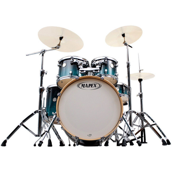 Mapex Meridian Birch 20 Inch Fusion Drum Kit, Sapphire Fade