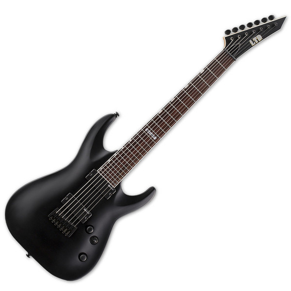 ESP LTD MH-207 Electric Guitar, Black Satin