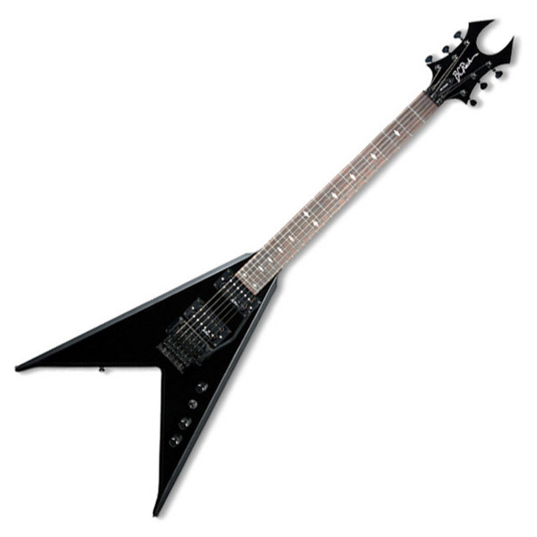 BC Rich JR V Edge FR Electric Guitar, Black