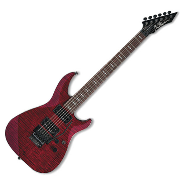 BC Rich Villain Plot Electric Guitar, Trans Red