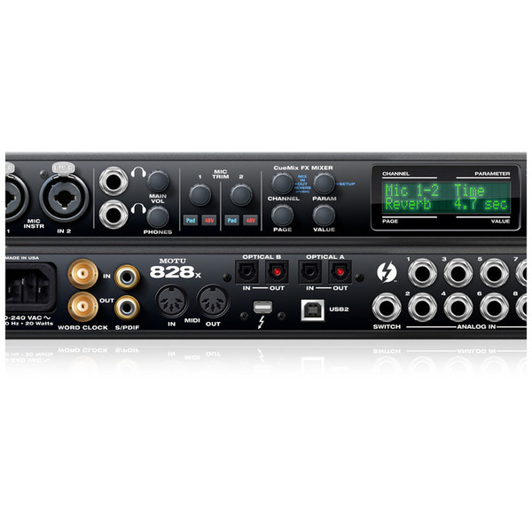 MOTU 828x Thunderbolt Audio Interface 