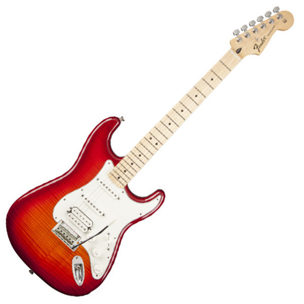 Fender Deluxe Strat HSS Plus Top, Aged Cherry Burst, iOS Connectivity