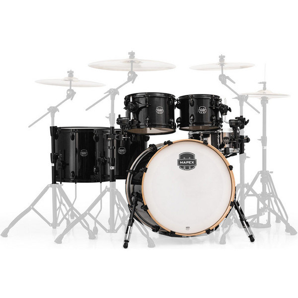 Mapex Armory 628S Rock Fusion 22in Shell Pack, Trans Black 