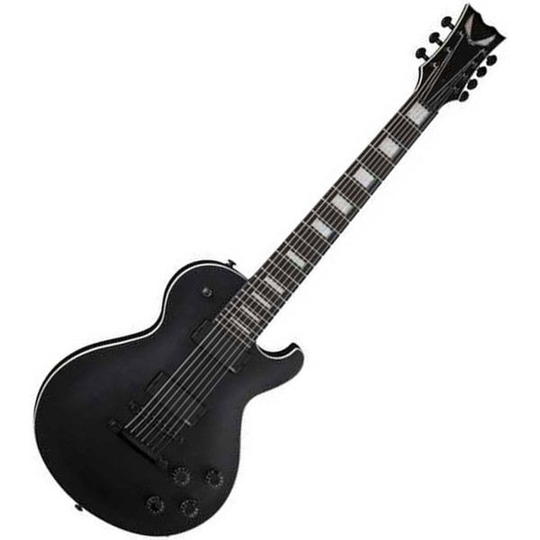 Dean Thoroughbred Stealth 7 Electric Guitar, Black Satin