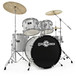 GD-7 Fusion Drum Kit by Gear4music, Silver Sparkle