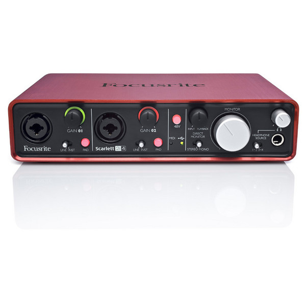 Focusrite Scarlett 2i4 USB Audio interfejs - prawie nowe | Gear4music Focusrite Scarlett 2i4 USB Audio interfejs - prawie nowe | Gear4music