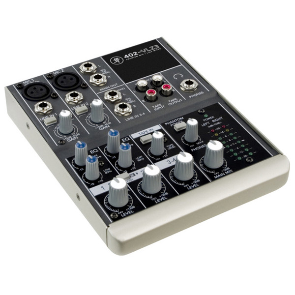 MACKIE 402-VLZ3 ミキサー+SHURE SM58マイク+SKBケース+ケーブル