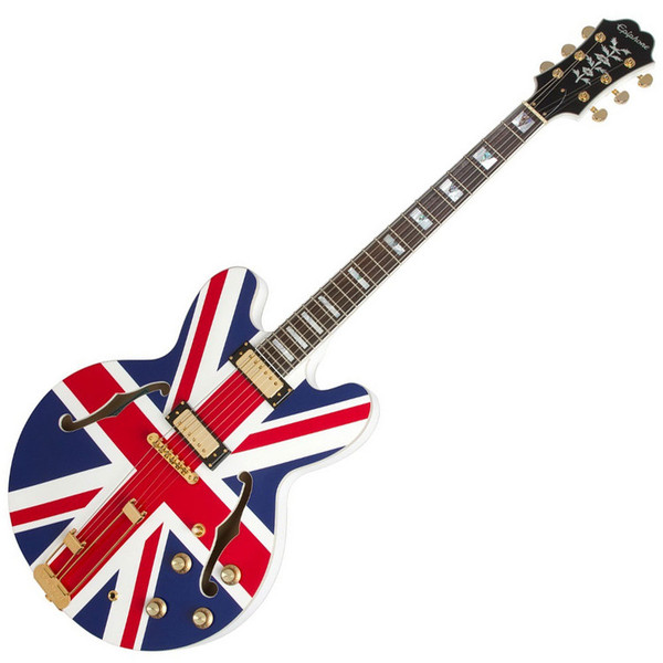 Epiphone Ltd Ed &quot;Union Jack&quot; Sheraton Outfit, Alpine White