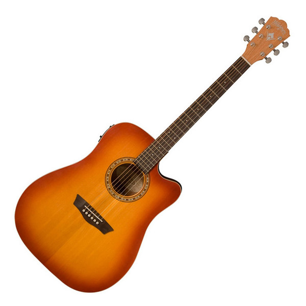 Washburn WD7SCE, Dreadnought Acoustic, Antique Cherry Sunburst