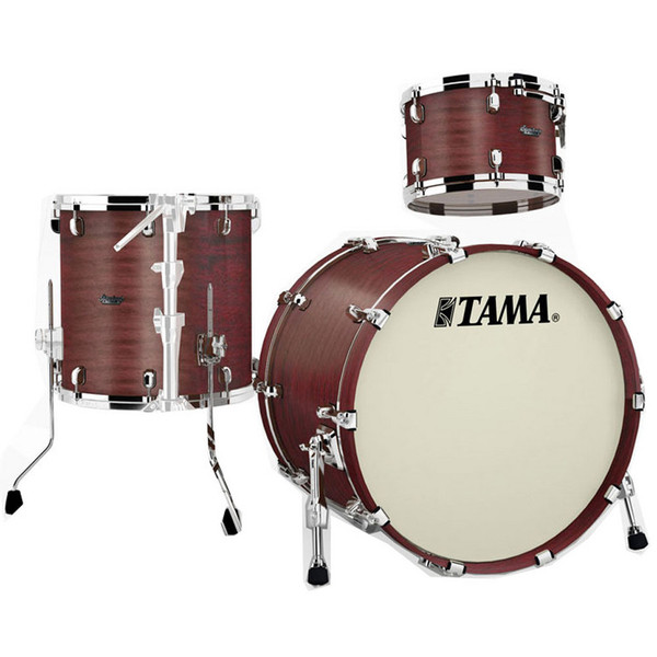 Tama Starclassic Bubinga 22'' 3 Piece Shell Pack, Satin Bubinga