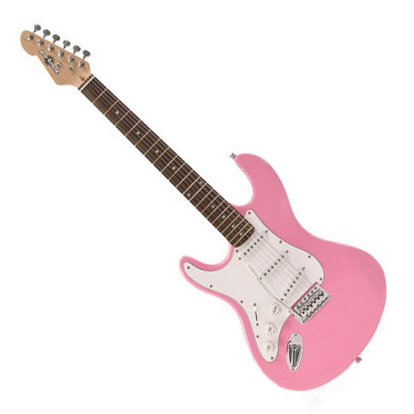 Electric-ST Guitar in Pink, Left Hand - main