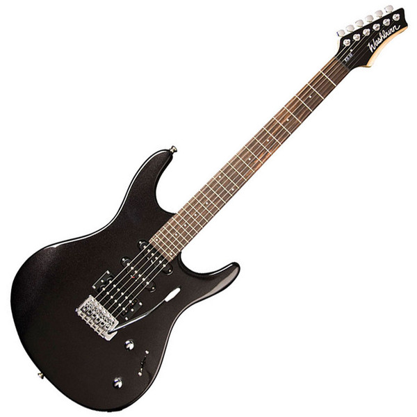 Washburn RX10MB RX Series Electric Guitar, Metallic Black