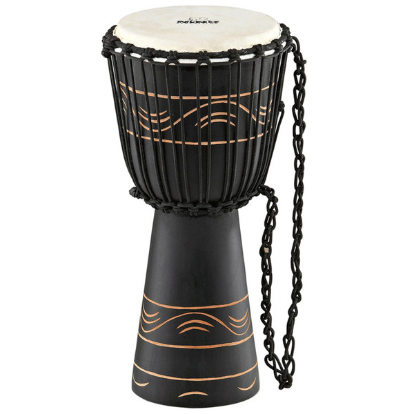 Nino African Style Rope Tuned Wood Djembe, Moon Rhythm M