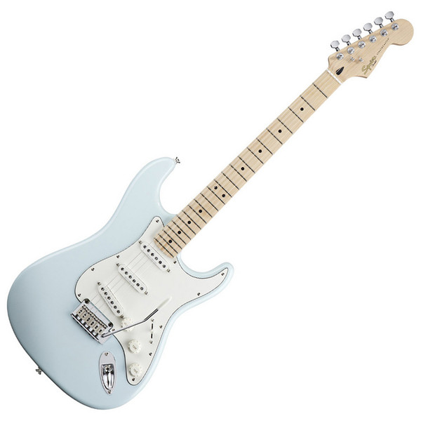 Squier Fender Deluxe Stratocaster Electric Guitar, MN, Daphne Blue