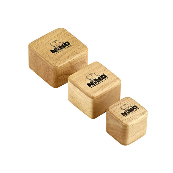 Meinl NINO507 Percussion Square Natural Wood Shaker (3pcs)