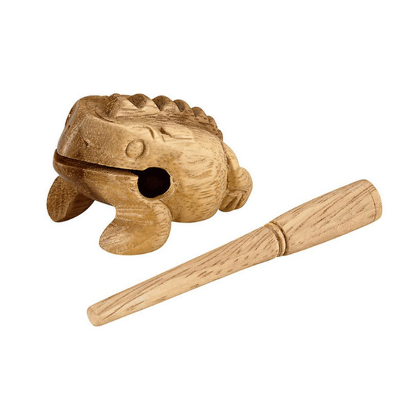 Meinl NINO517 Percussion X-Small 2 1/4 inch Wood Frog Guiros, Natural