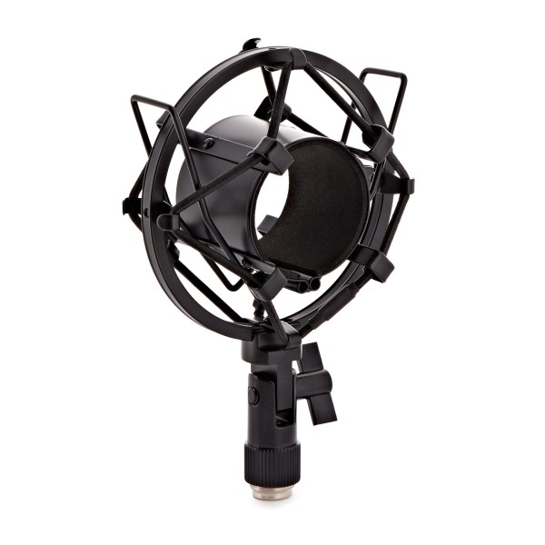 Shock Mount for Condenser Microphones by Gear4music, Black