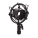 Shock Mount for Condenser Microphones by Gear4music, Black