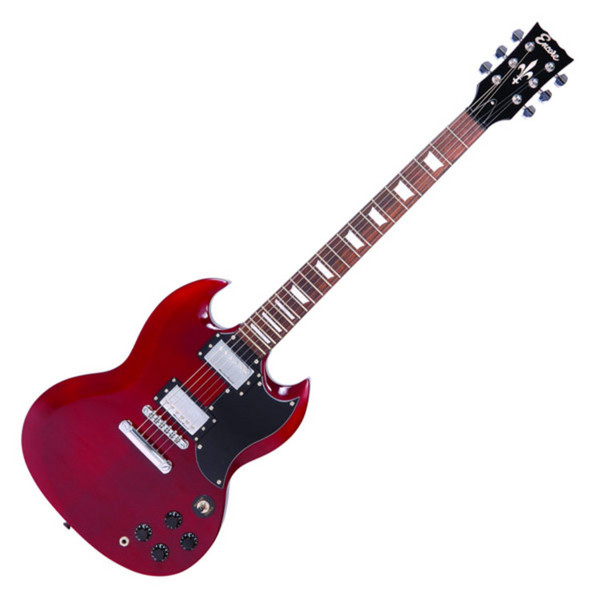Encore E69 Electric Guitar, Cherry Red