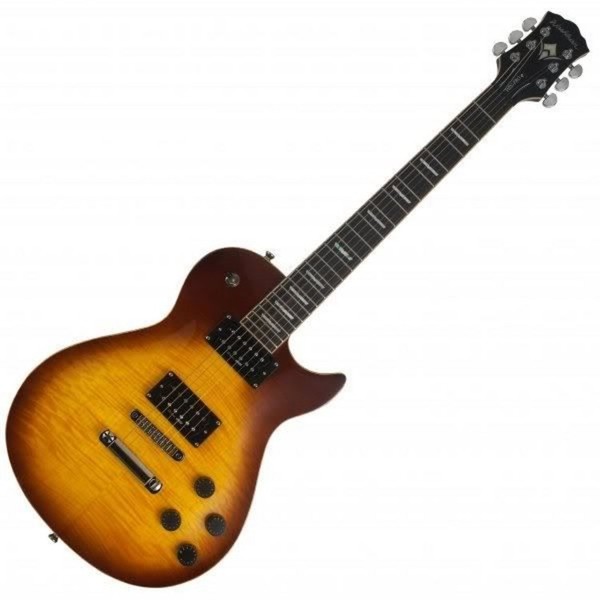 Washburn Idol WIN PRO Series Electric Guitar, Flame Tobacco Sunburst