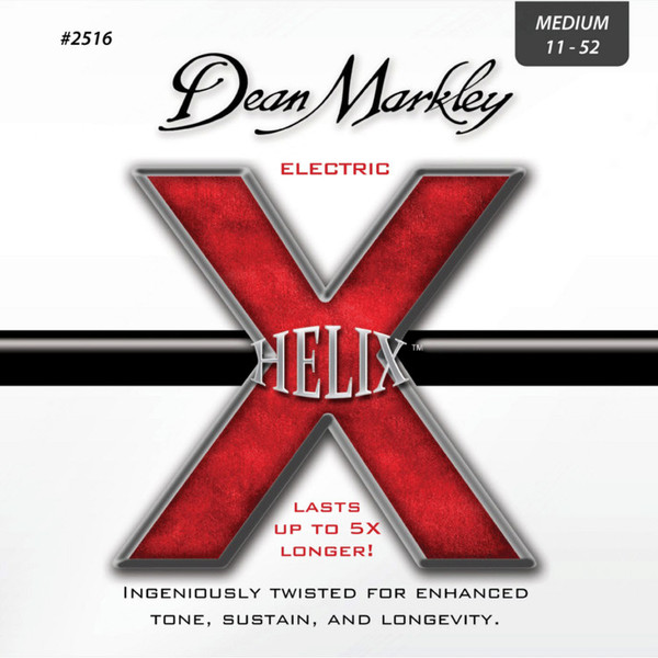 Dean Markley Medium Helix Electric Guitar Strings, 11-52