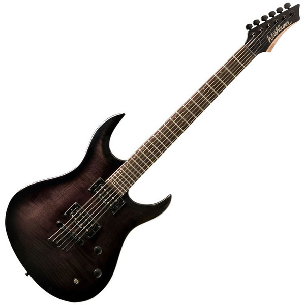 Washburn XMDLX2FBB XM Series Electric Guitar, Flame Black Burst