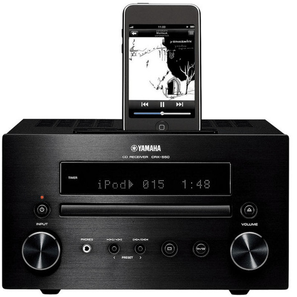 Yamaha CRX-550 Mini Sound System with iPod Dock, Black