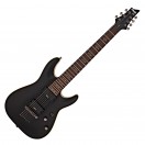 Schecter Demon-7 7 String, Aged Black Satin