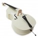 Student 3/4 Double Bass, White + Accessory Pack by Gear4music