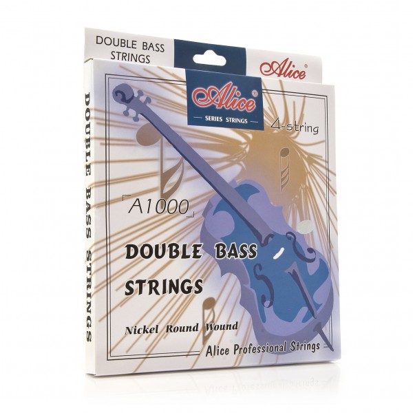 Student 3/4 Double Bass, White + Accessory Pack by Gear4music