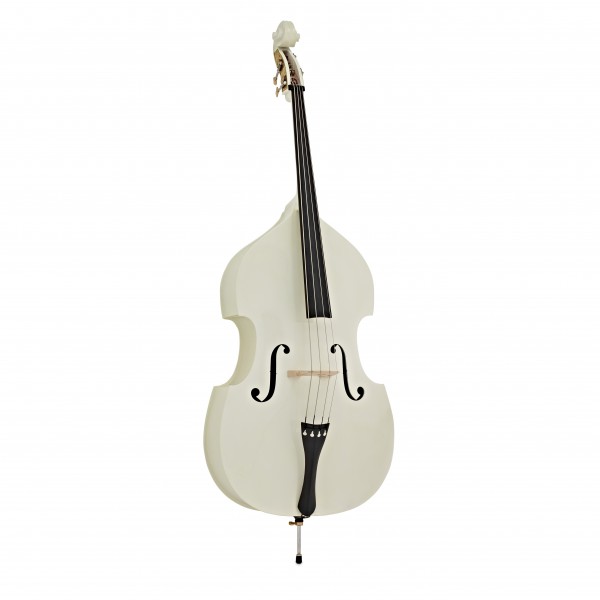 Student 3/4 Double Bass, White + Accessory Pack by Gear4music