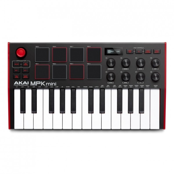 Akai Professional MPK Mini MK3 Laptop Production Keyboard - Top