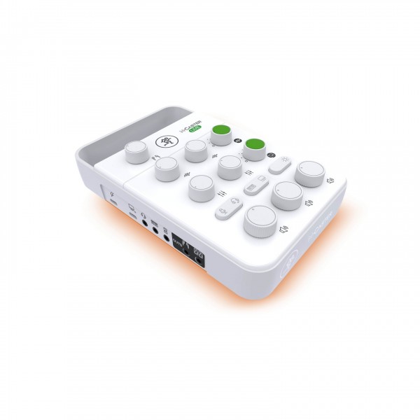 Mackie M.Caster Live Portable Live Streaming Mixer, White - angled