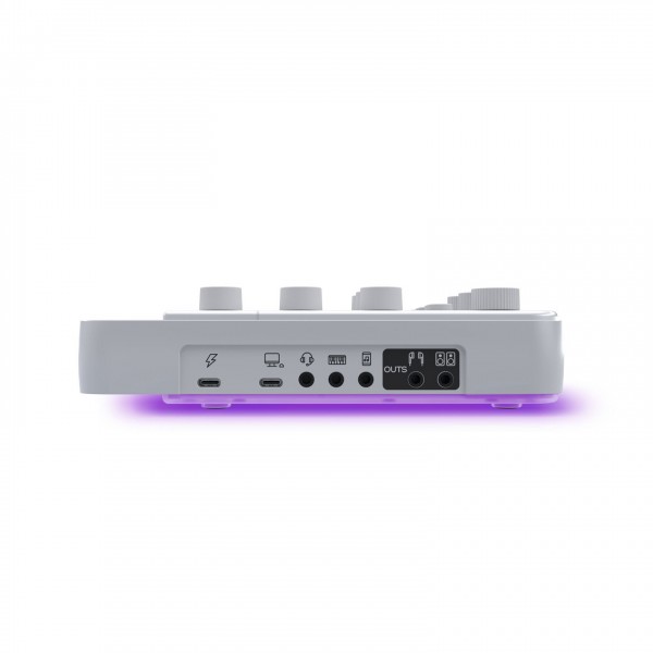 Mackie M.Caster Live Portable Live Streaming Mixer, White - left side