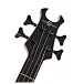 Harlem X Left Handed Bass Guitar by Gear4music, Black