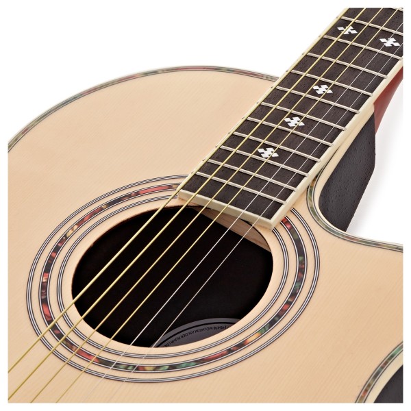 Roundback Electro Acoustic Guitar by Gear4music 