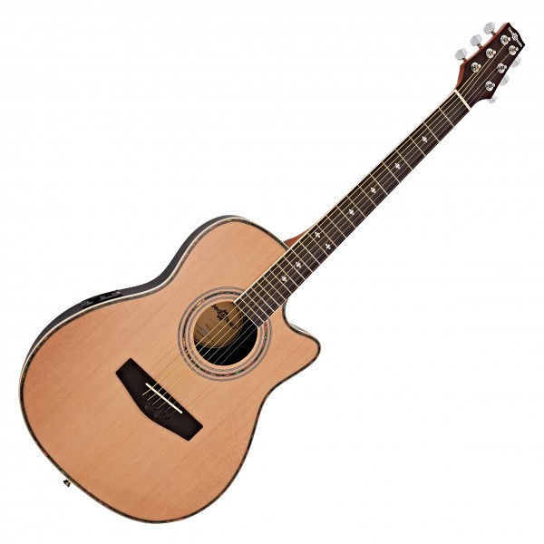 Roundback Electro Acoustic Guitar + 15W Amp Pack, Natural
