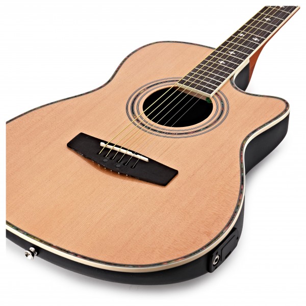 Roundback Electro Acoustic Guitar + 15W Amp Pack, Natural
