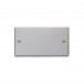 Click Deco 2 Gang Blank Plate, Stainless Steel