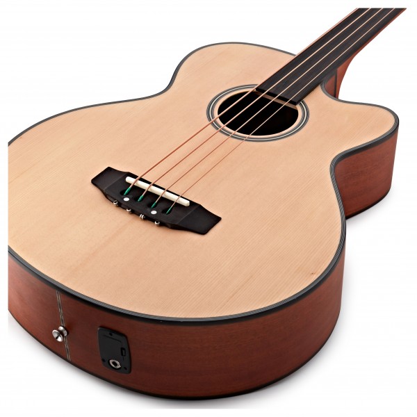 Electro Acoustic Fretless Bass Guitar + 35W Amp Pack