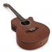 Deluxe Single Cutaway Electro Acoustic Guitar by Gear4music, Sapele 