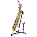 Hercules Baritone Saxophone Stand with Alto/Tenor Peg (Saxophone Not Included)