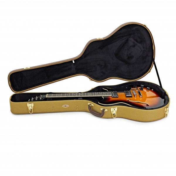Semi Acoustic Guitar Case by Gear4music, Tweed