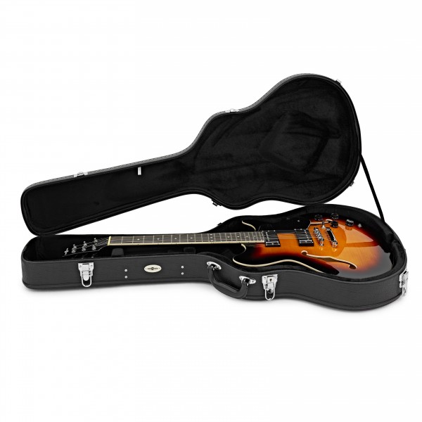 Semi Acoustic Guitar Case by Gear4music, Black