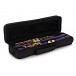 Elkhart 100FLE Student Flute, Purple with Gold Lacquer Keywork
