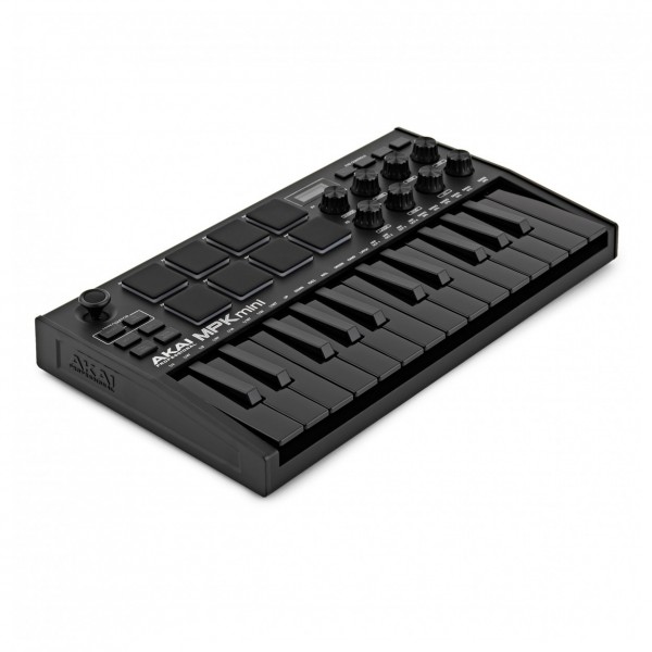 Akai Professional MPK Mini MK3 MIDI Keyboard, Black with Subzero