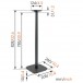 Vogels SOUND 4301 Black Floor Stand For Sonos ONE & Play 1