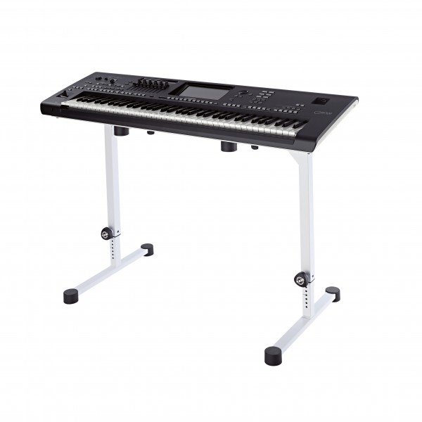 K&M 18810 Omega Keyboard Table, White (Genos Not Included)
